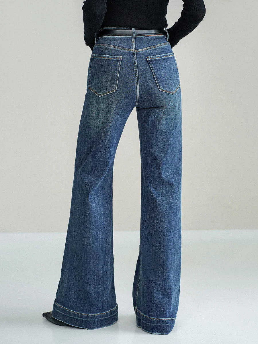 Commense Mid-Waist Bootcut Denim Jeans Waist 31" Hip 42 NWTS