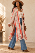 Free People Desert Daze Fringe Duster Cardigan M/L