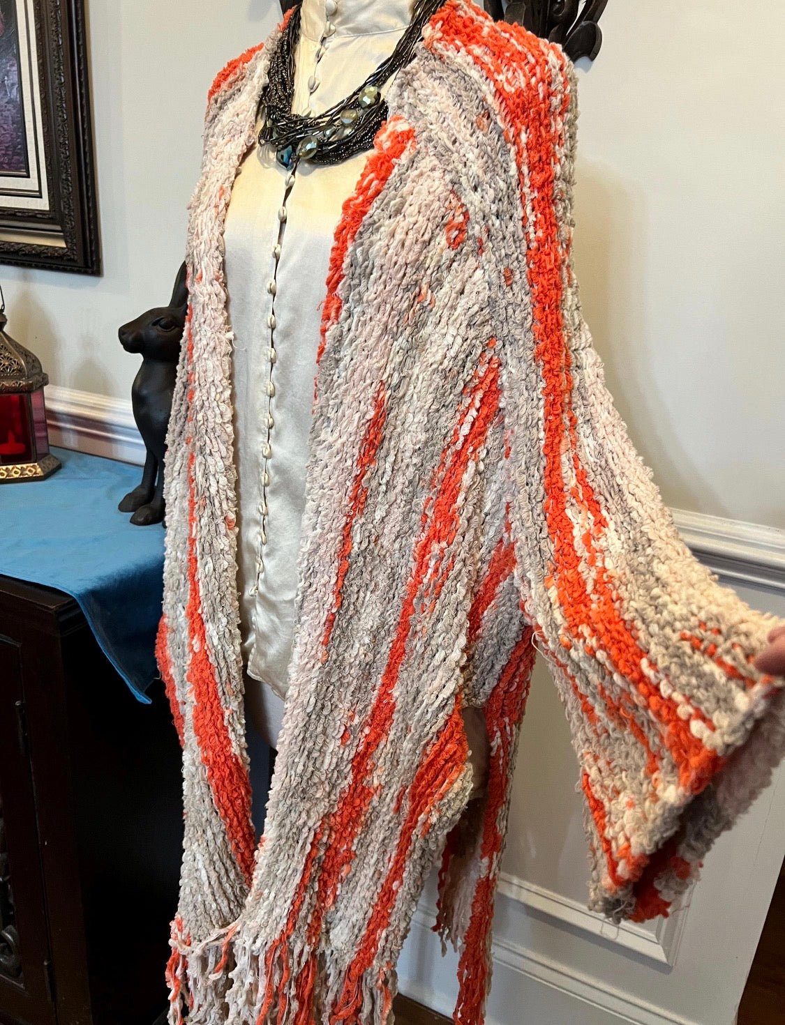 Free People Desert Daze Fringe Duster Cardigan M/L