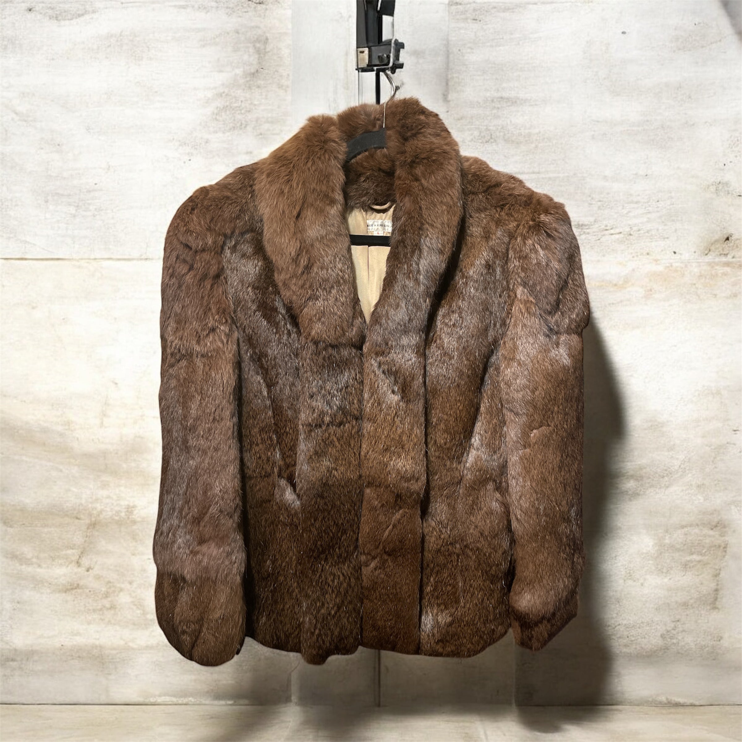 Dyed Rabbit Fur Jacket Size Large