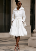 Samuel Dong Classic Bubble Dress Coat Size Medium