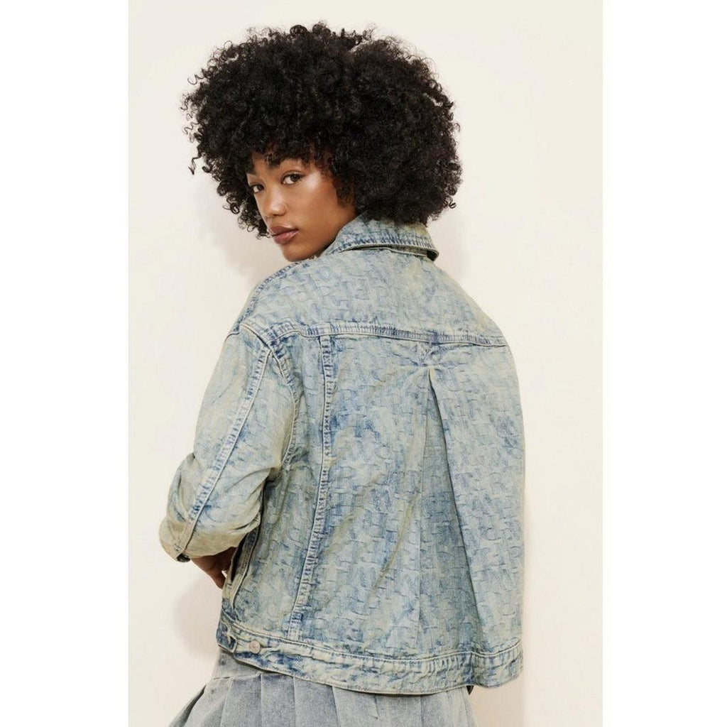 Free People "Opal Swing” Jacquard Cropped Jacket NWTS