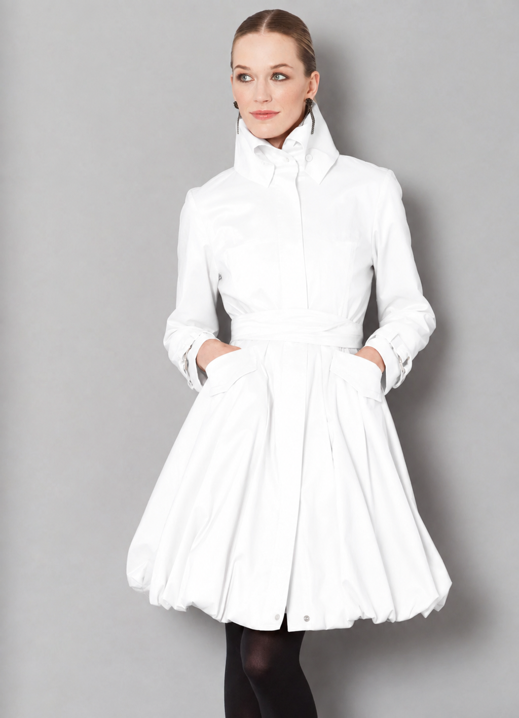 Samuel Dong Classic Bubble Dress Coat Size Medium