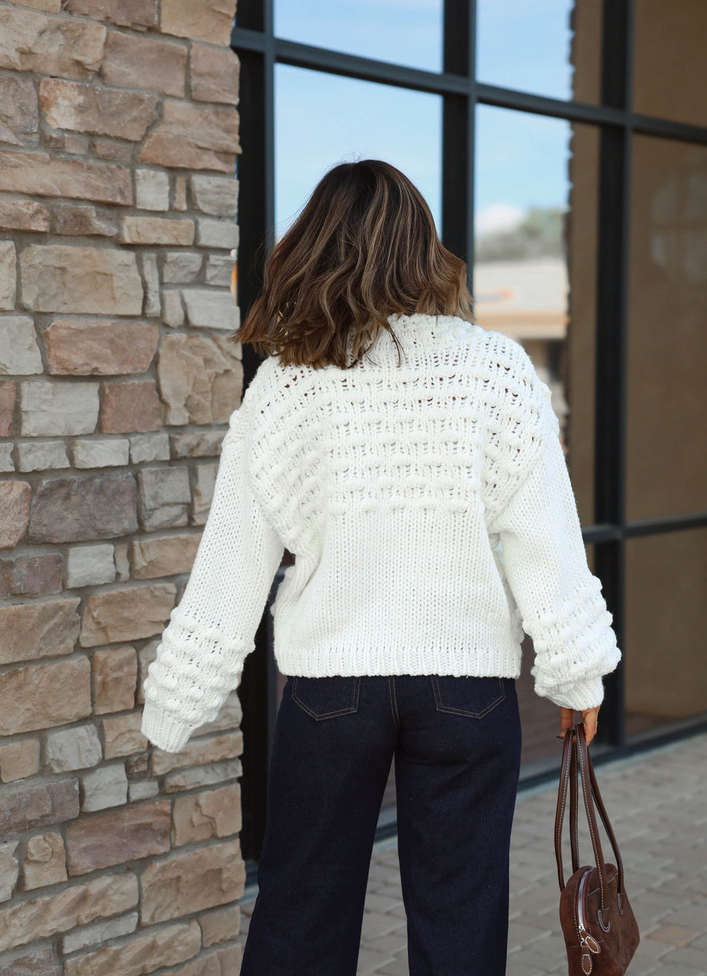 Klesis Winterlight Bow Oversized Cardigan Size Medium