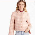 Hill House Home Bea Jacket in Pink Tweed Size Medium