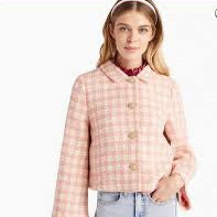 Hill House Home Bea Jacket in Pink Tweed Size Medium