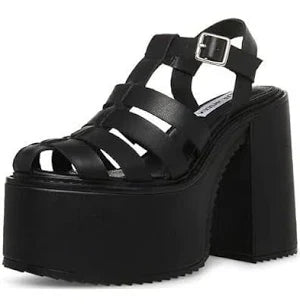 Steve Madden Chant Platform Sandal Fisherman Ankle Strap Block Heeled Sandal 9.5M New